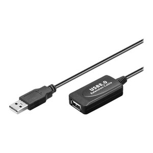 goobay USB 2.0 A Kabel 10,0 m schwarz, 1 St.