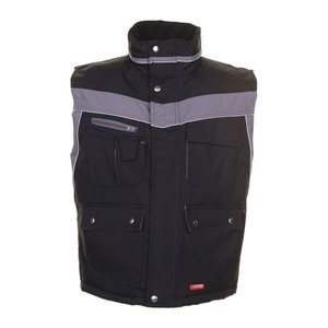 PLANAM® unisex Winterweste PLALINE schwarz, zink Größe M