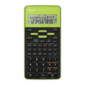 SHARP EL-531TH Wissenschaftlicher Taschenrechner schwarz/grün
