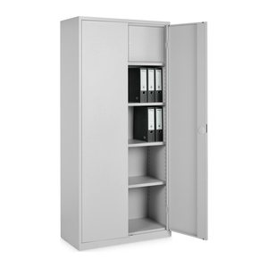 Aktenschrank mit Wertfach– 920 x 420 (5 OH) – Korpus in Lichtgrau