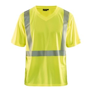 BLAKLÄDER® unisex Warnschutz Shirt 3386 gelb Größe XS, 1 St.