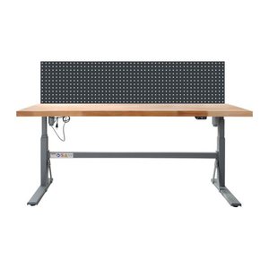 ADB Werkbank staubgrau 70,0 - 117,0 x 20,0 x 75,0 cm