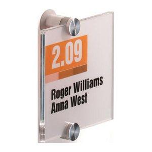 DURABLE Türschild CRYSTAL SIGN Acryl transparent 10,5 x 10,5 cm, 1 St.