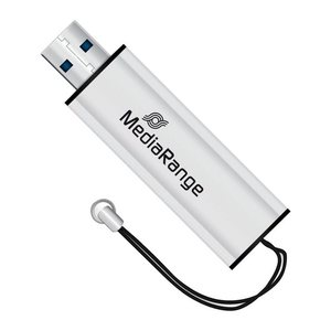 MediaRange USB-Stick schwarz, silber 128 GB, 1 St.