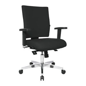 Topstar Bürostuhl Lightstar 10, LS19W0G20 Stoff schwarz, Gestell alu