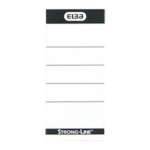ELBA Einsteck-Rückenschilder weiß für 8,0 cm Rückenbreite, 10 St.