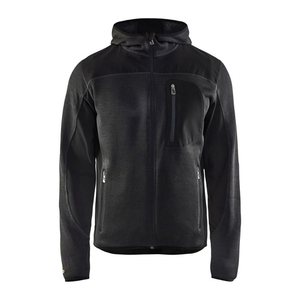 BLAKLÄDER® Herren Strickjacke 4930 dunkelgrau/schwarz Größe XL
