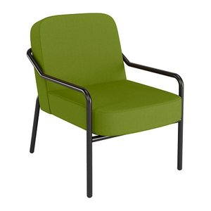 medso powered by PAPERFLOW Sessel MEDSO M Rund grün schwarz Kunststoff 58,0 x 74,3 x 73,6 cm, 1 St.