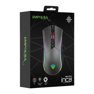 INCA Gaming Maus RGB/ 4800DPI/ 7Tasten/USB 1.65m schwarz retail