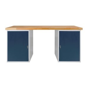 ADB Werkbank lichtgrau, anthrazitgrau 150,0 x 75,0 x 85,0 cm