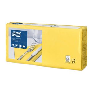 TORK Servietten Lunch Advanced gelb 2-lagig 32,5 x 32,8 cm, 200 St.
