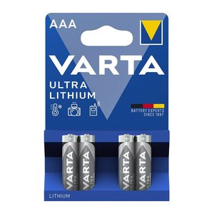 VARTA Batterien ULTRA LITHIUM Lithium Micro AAA 1,5 V, 4 St.