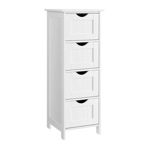VASAGLE Badschrank LHC40W weiß 30,0 x 28,5 x 82,0 cm