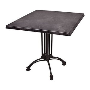 Garden Pleasure MORENA Bistrotisch rund Spanplatte dunkelgrau 80,0 x 80,0 x 74,0 cm, 1 St.