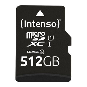 Intenso SD MicroSDXC Card 512GB UHS-I inkl. SD- Adapter retail