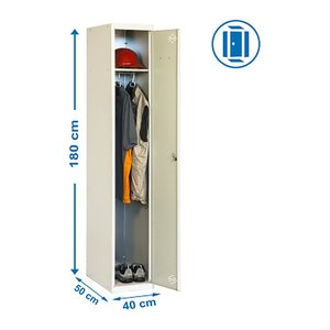 Simonrack Spind SIMONLOCKER DIY grau 8435104936214, 1 Schließfach 40,0 x 50,0 x 180,0 cm