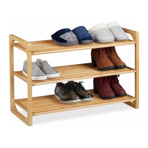 relaxdays Schuhregal braun 75,5 x 33,0 x 50,0 cm, 1 St.