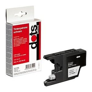dots  schwarz Druckerpatrone kompatibel zu brother LC-1240BK