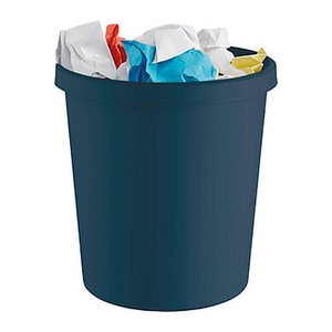 helit the green german Papierkorb 18,0 l blau, 1 St.