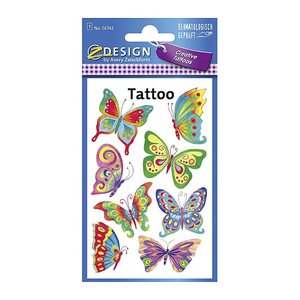 AVERY Zweckform Klebetattoo Schmetterling, 8 Etiketten