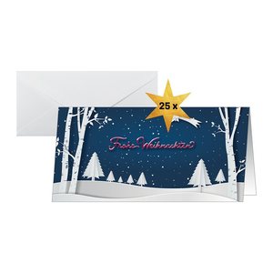SIGEL Weihnachtskarten Pop-up winter Landscape DS087 DIN lang, 25 St.