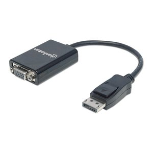 MANHATTAN DisplayPort Adapter St/Bu DP->HD15, schwarz