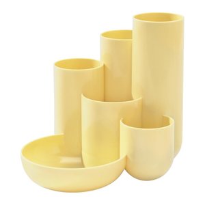 HAN Schreibtisch-Organizer CAMPUS pastellgelb Polystyrol 6 Fächer 13,1 x 15,4 x 13,7 cm