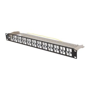 LANBERG 19" Patchpanel Blank 1U 48-Port FTP für Keystone sw