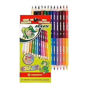 JOLLY Supersticks Crazy Buntstifte farbsortiert, 12 St.