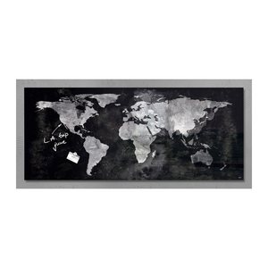 SIGEL Glas-Magnettafel artverum® 130,0 x 55,0 cm World-Map