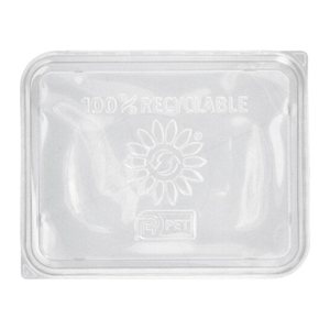 STARPAK Deckel für Einweg-Menüschalen transparent 23,4 x 18,7 cm, 50 St.