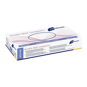 Meditrade® unisex Einmalhandschuhe Gentle Skin® compact+ weiß Größe M, 100 St.