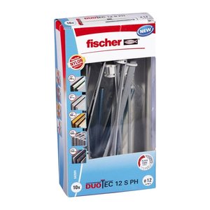 fischer DuoTec 12 S PH M 2K 542591 Dübel mit Schrauben Ø 12 mm x 46 mm, 10 St.