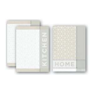 Dyckhoff Geschirrtücher Home & Kitchen taupe 50,0 x 70,0 cm, 3 St.