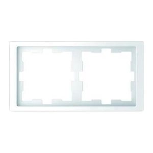 MERTEN  2-fach Steckdosenrahmen MEG4020-6535 D-Life weiß 15,2 x 8,1 cm, 1 St.