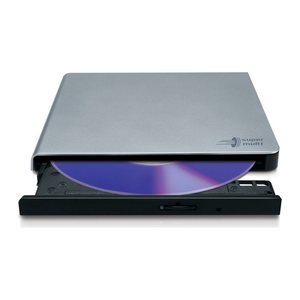 HL Data Storage Slim Portable externer DVD-Brenner silber
