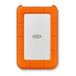 LACIE Rugged USB C 1 TB externe HDD-Festplatte orange