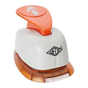 WEDO Motivlocher groß Blume Ausstanzung 1,7 x 2,5 cm gr/or