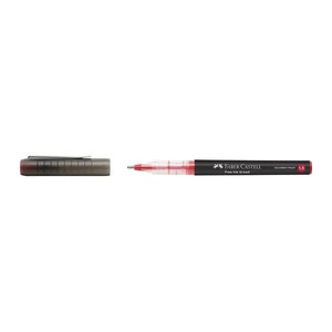 FABER-CASTELL Free Ink Tintenroller grau 0,8 mm, Schreibfarbe: rot, 1 St.