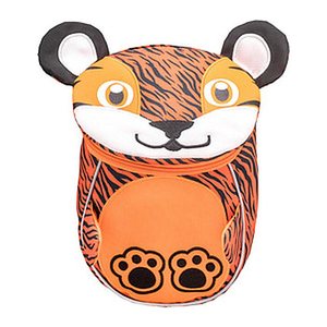 BELMIL® Kindergartenrucksack Mini Animals Tiger Kunstfaser orange/schwarz