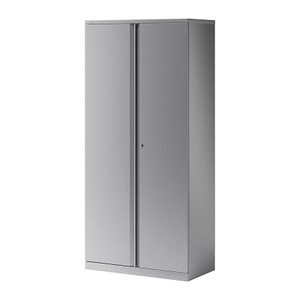 BISLEY Stahlschrank Essentials YECB09194S355 silber 4 Fachböden 91,4 x 47,0 x 197,0 cm, aufgebaut, 1 St.