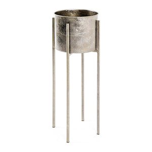 HAKU Möbel Pflanzenständer Dona 1 Metall, Ø 27,0 cm bronze rund, 4 St.