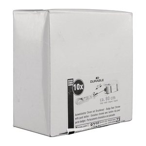 DURABLE Ausweishalter Jojo CHROME 822523, Clip, silber, 10 St.