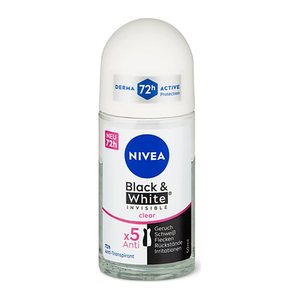 NIVEA Black & White Invisible Clear Deo-Roller 50,0 ml