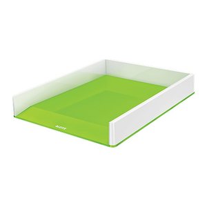 LEITZ Briefablage WOW Duo Colour perlweiß/grün DIN A4, 1 St.