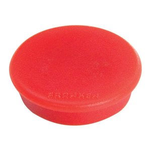 FRANKEN Haftmagnet Magnete rot, Kunststoff Ø 3,2 x 0,7 cm, 10 St.