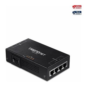 TRENDnet Injector Gbit PoE+ 30W 4-Port(65W Gesamtleistung)