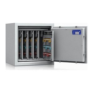 ISS safe4key Schlüsseltresor lichtgrau mit 280 Haken, Doppelbartschloss, 50,0 x 42,0 x 50,0 cm, 1 St.