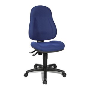 Topstar Bürostuhl Wellpoint 10, 8050 BC6 Stoff blau, Gestell schwarz