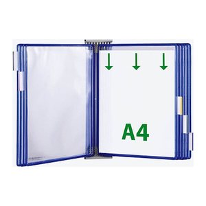 tarifold Wand-Sichttafelsystem 424101 DIN A4 blau mit 10 St. Sichttafeln, 1 St.